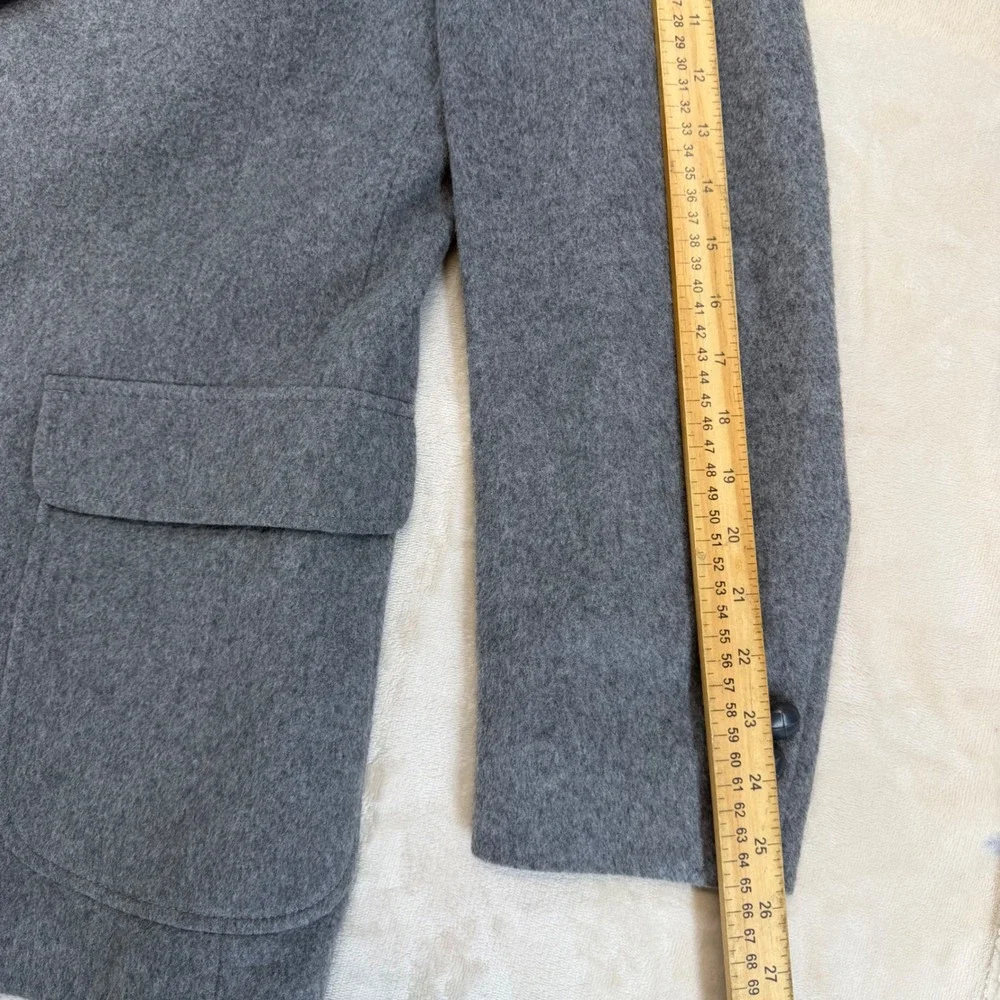 di Benedetto Sport Coat Mens 42 Grey Camel Hair Blend Two Button Blazer